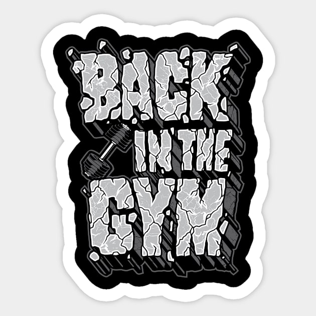 Back in the gym Sticker by yogaswara